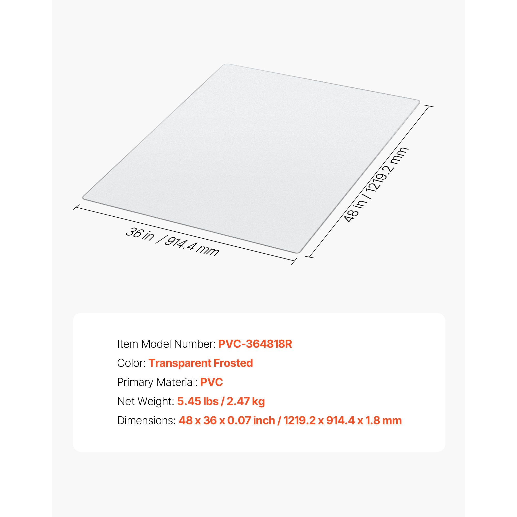 Transparent Office Chair Mat For Hard Floors Home Protection_voghion.com